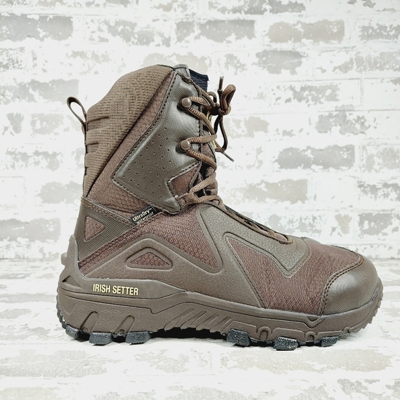 NEW Irish Setter Work Brown High Top Waterproof Nano-Toe 5\